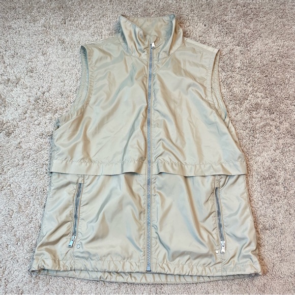 Ralph Lauren Polo Golf Khaki Women's Full Zip Sleeveless Lightweight Vest Size M - Picture 14 of 16